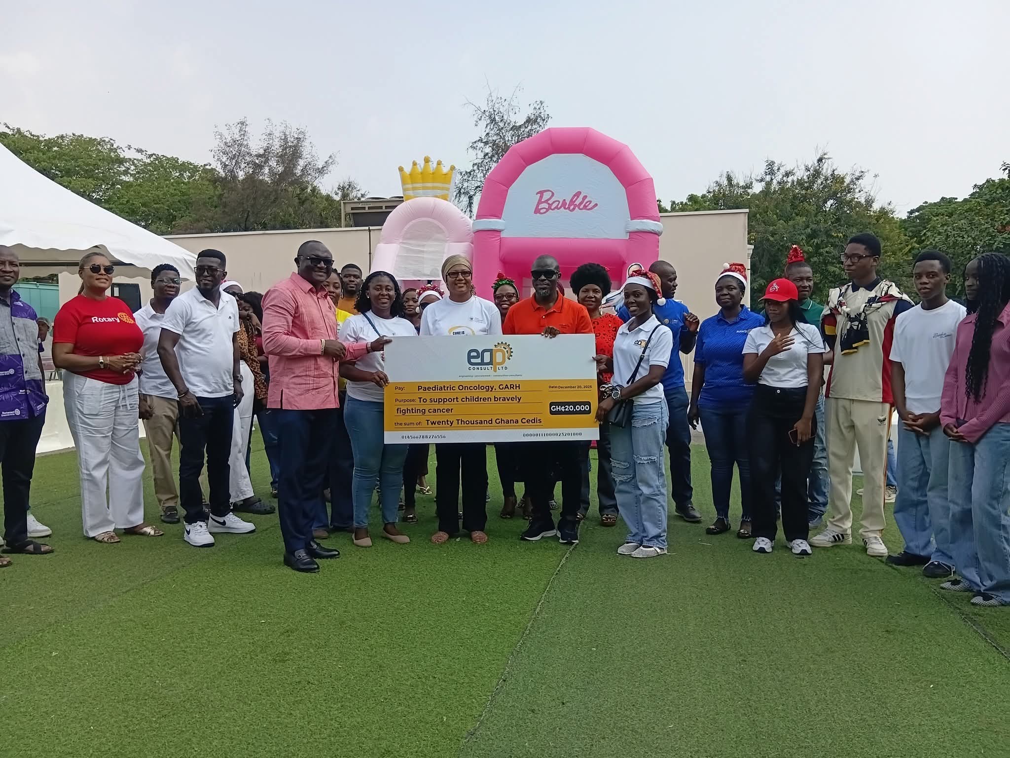 📦A Box of Joy, A Season of Hope: Rotary Club of Accra Legon East & EAP Consult Bring Light to Children Battling Cancer🎗️